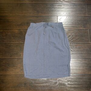 SAMOON by Gerry Weber Casual blue Skirt Size 10 Drawstring Nautical Boat NWT